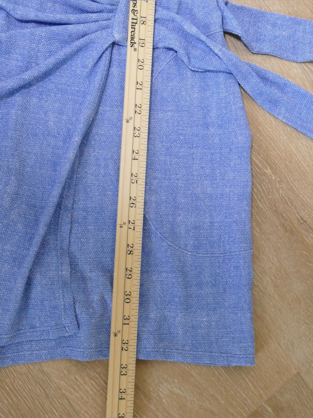 Tommy Bahama Island Cay Wrap Romper Blue Monday Heather UPF 50 Pockets Women’s - Picture 11 of 13